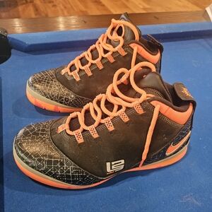 2008 Nike LeBron Zoom Soldier 2 TB 'Black Orange Blaze